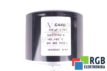 CONDENSATEUR C44U KEMET AV 100UF, 1100V