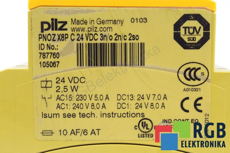 PNOZX8PC PILZ 787760 RELAIS DE SÉCURITÉ