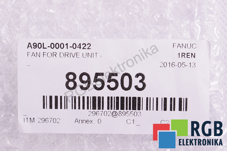 A90L-0001-0422 FANUC 3106KL-05W-B59 80X80X15, 24V VENTILATEUR