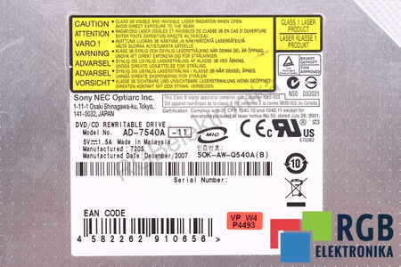 AD-7540A-11 SONY DVD/CD-ROM