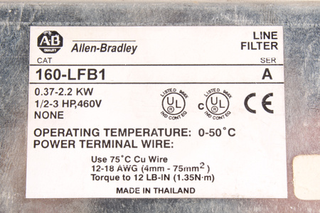 160-LFB1 ALLEN BRADLEY FILTRE
