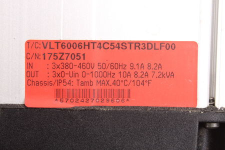 VLT6006HT4C54STR3DLF00 DANFOSS 175Z7051