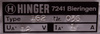 TYPE 162 HINGER