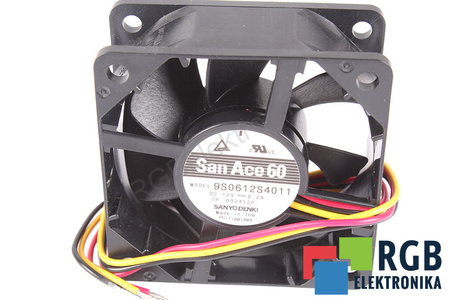9S0612S4011 SANYO DENKI 60X60X25MM, 12V, 0.2A VENTILATEUR