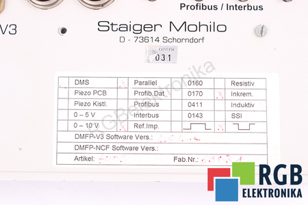 DMFP-V STAIGER MOHILO PANNEAU DE CONNECTEURS