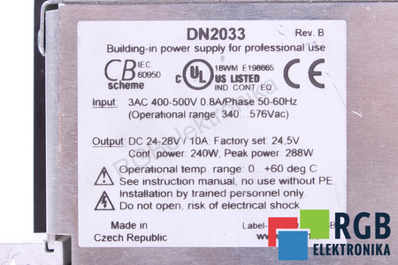 DN2033 IFM ALIMENTATION