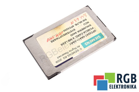 6FC5247-0AA11-0AA1 SIEMENS SINUMERIK 802D/810D/DE/840D/DE PCMCIA-CAR 8MB LEER
