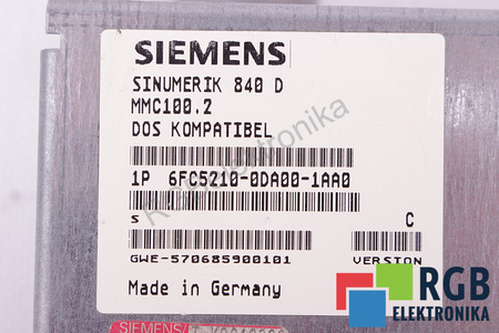 6FC5210-0DA00-1AA0 SIEMENS SINUMERIK FM NC/810D/810DE/840D/840DE MMC100.2