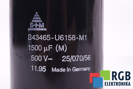 CONDENSATEUR B43465-U6158-M1 S+M 1500UF, 500VDC