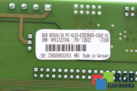 BGRBTV20/30 BOSCH REXROTH PC-SLOT-ETECM855-1GHZ-ZG R911322394