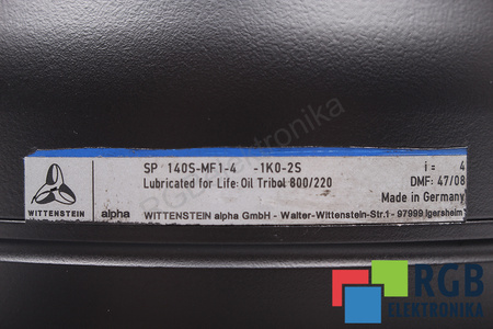 SP140S-MF1-4-1K0-25 WITTENSTEIN MOTION CONTROL I=4 RÉDUCTEUR