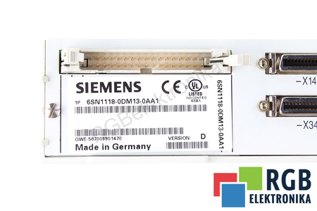 6SN1118-0DM13-0AA1 SIEMENS VERSION D SIMODRIVE 611-D