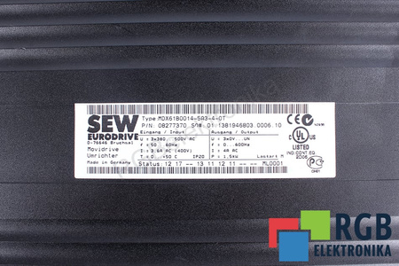 MDX61B0014-5A3-4-0T SEW EURODRIVE MOVIDRIVE