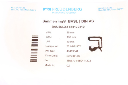 85X130X10 BAU5SLX2 FREUDENBERG JOINT SPI