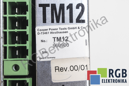 TM12 COOPER TOOLS 960900 REV.00/01