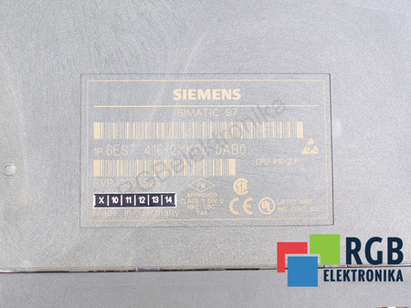 6ES7416-2XK00-0AB0 SIEMENS SIMATIC S7-400 CPU 416-2