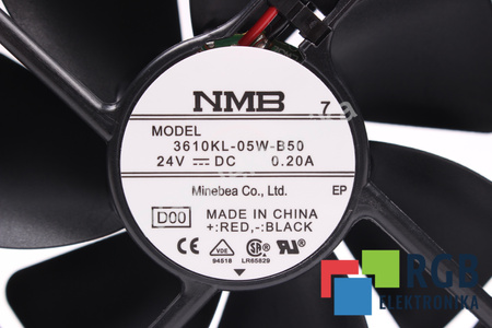 3610KL-05W-B50 MINEBEA 92X92X25MM, 24V, 0.2A VENTILATEUR