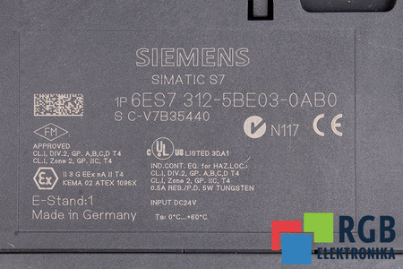 6ES7312-5BE03-0AB0 SIEMENS SIMATIC S7-300