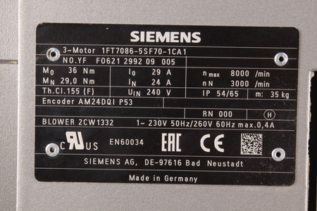1FT7086-5SF70-1CA1 SIEMENS SIMOTICS S 1FT7