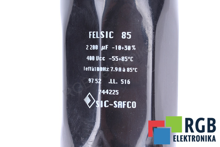CONDENSATEUR FELSIC85 SIC-SAFCO 2200UF, 400V