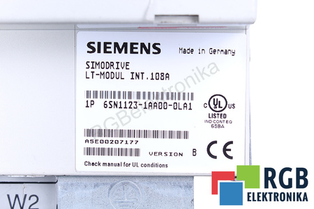 6SN1123-1AA00-0LA1 SIEMENS SIMODRIVE 611 VERSION B LT-MODUL INT.108A