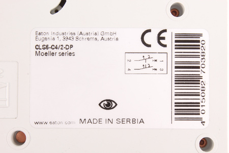 CLS6-C4/2-DP EATON 270382 DISJONCTEUR A MAXIMUM DE COURANT