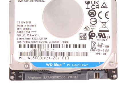 WD5000LPZX-22Z10T0 WESTERN DIGITAL 500GB 2.5"