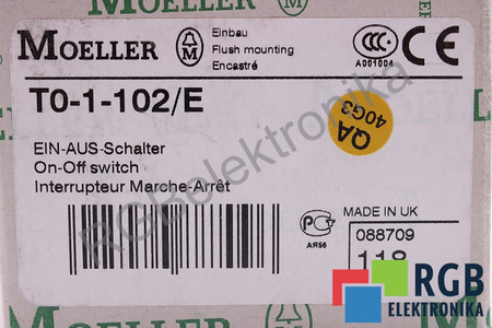 T0-1-102/E MOELLER ART.NO. 088709 SECTIONNEUR