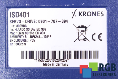 ISD401 KRONES 0901-707-894 PALIER AVANT