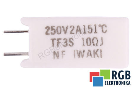 RÉSISTANCE RES-10-OHM-3W-12-8-25 IWAKI TF3S 10 OHM 10OHM