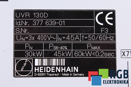 UVR130D HEIDENHAIN BOÎTIER