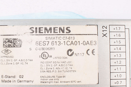6ES7613-1CA01-0AE3 SIEMENS SIMATIC C7-613