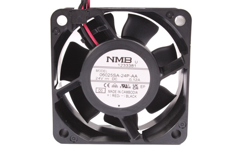 06025SA-24P-AA NMB TECHNOLOGIES PIÈCE DE RECHANGE POUR 2410ML-05W-B50 60X60X25MM, 24V, 0.12A VENTILATEUR