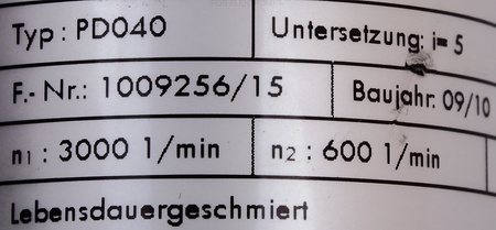 PD040 PLANETROLL I=5 RÉDUCTEUR