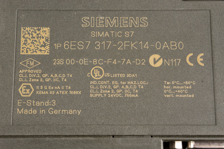6ES7317-2FK14-0AB0 SIEMENS SIMATIC S7-300 CPU317F-2 PN/DP