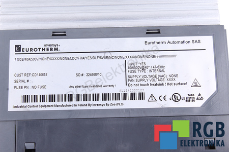 7100S/40A/500V EUROTHERM 7100S