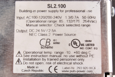 SL2.100 PULS POWER SL2.5 ALIMENTATION