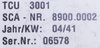 8900.0002 SCA SCHUCKER TCU 3001