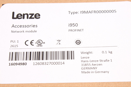 I9MAFR0000000S LENZE 16094980 PROFINET I950