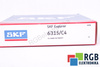 6315/C4 SKF 9000RPM, 5600RPM, 75X160X37 119KN, 76.5KN ROULEMENT