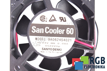 9A0624S4021 SANYO DENKI 60X60X25MM, 24V VENTILATEUR