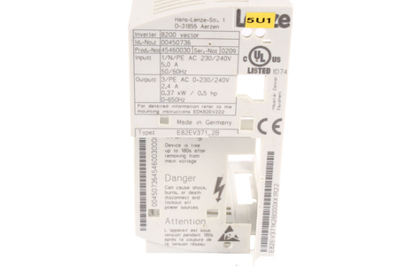 E82EV371_2B LENZE INVERTER 8200 VECTOR BOÎTIER