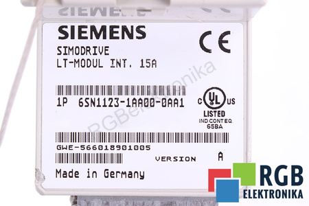 6SN1123-1AA00-0AA1 SIEMENS SIMODRIVE 611 VERSION A LT-MODUL INT.15A