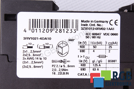 3RV1021-4DA10 SIEMENS SIRIUS DISJONCTEUR MOTEUR