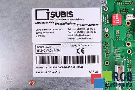 10-0019 PIÈCE DE RECHANGE POUR DELEM DA65 DA58 DA69 DA59 MONITEUR LCD