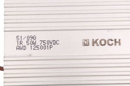 RÉSISTANCE AWD125001P KOCH 1R 50W 750VDC 0.05KW