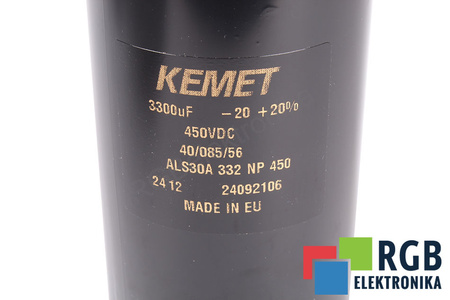 CONDENSATEUR ALS30A332NP450 KEMET 3300UF, 450V, 76MM, 145MM