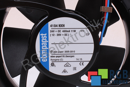 4184NXH EBM PAPST 120X120X38MM 11W 24V, 0.46A VENTILATEUR