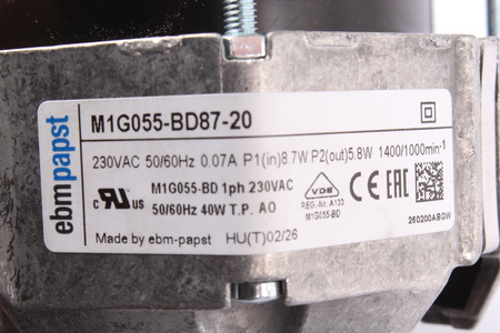 M1G055BD8720 EBM PAPST MOTEUR