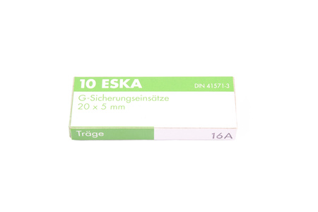 FUSIBLE TEMPORISÉ 522.030 ESKA ZKT-16A/250V 250V, 16A, 5X20MM, 10PCS